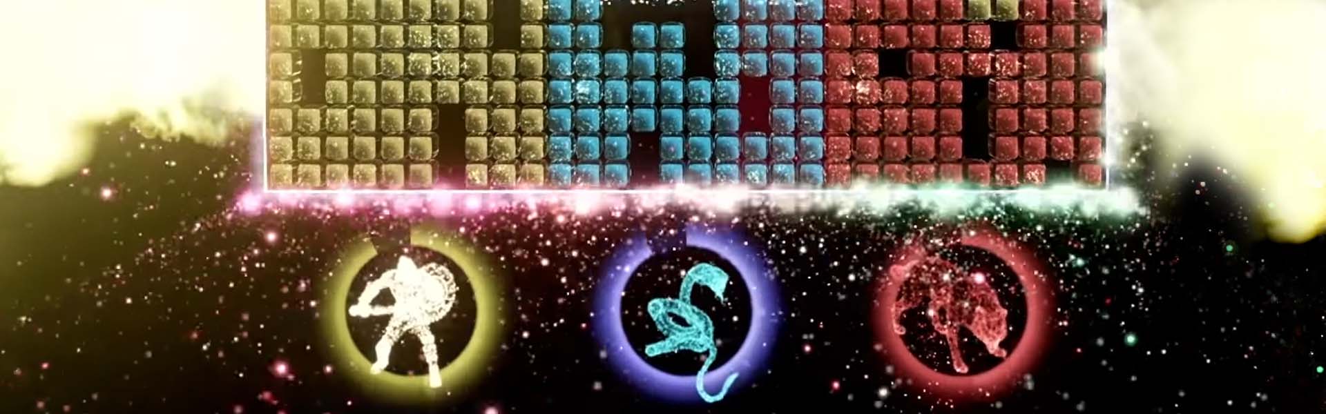 Das Spielfeld in Tetris Effect: Connected